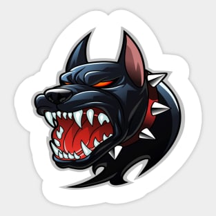 stonge pitbull dog Sticker